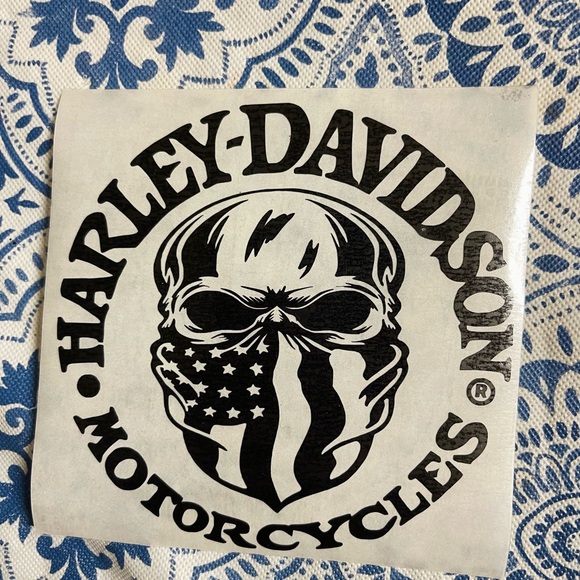 Harley Black matte 4” motorcycle decals New set2 - Picture 7 of 7